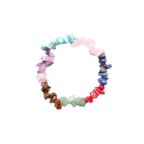 Seven Chakra Chip Bracelets