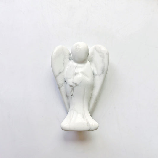 Howlite Angel 2 Inch