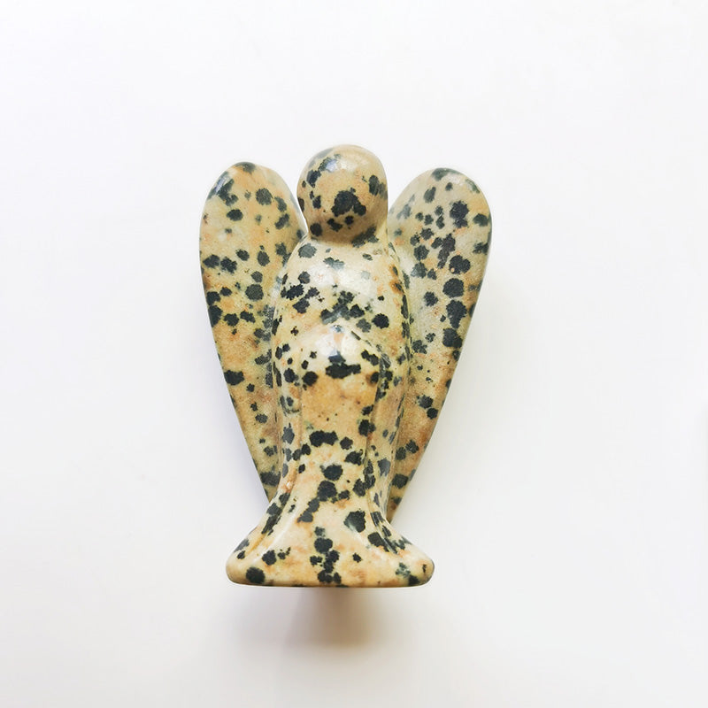 Dalmation Jasper Angel 2 Inch