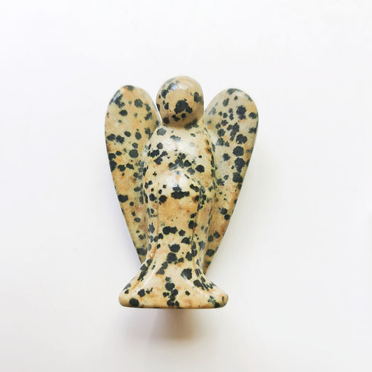 Dalmation Jasper Angel 2 Inch