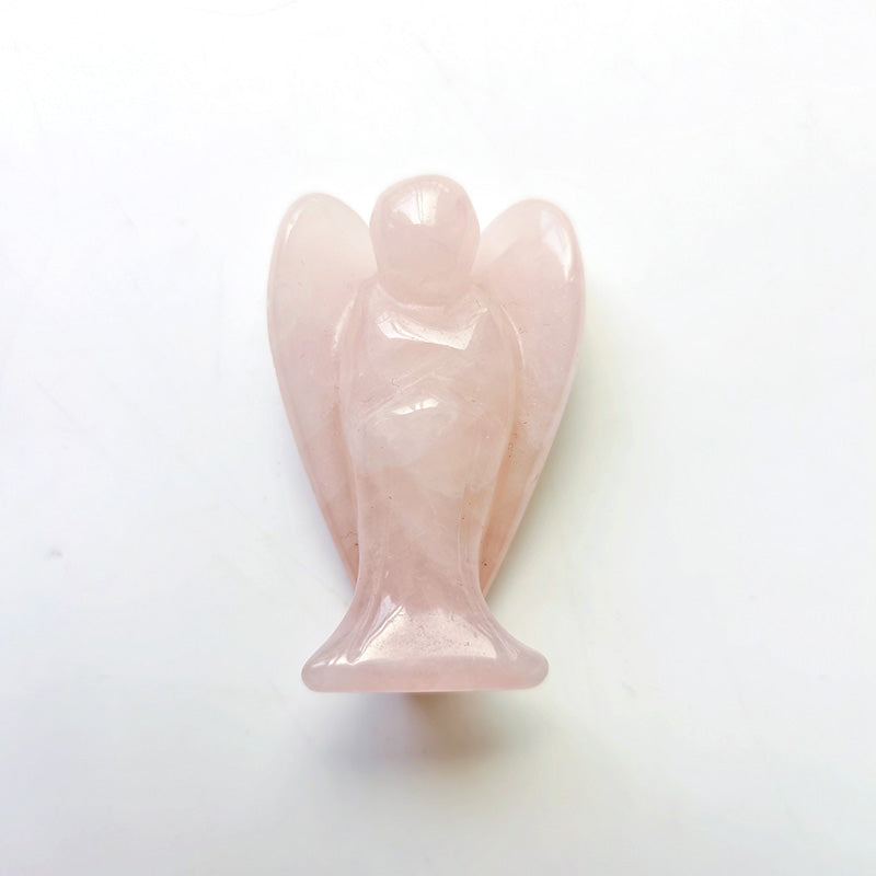 Rose Quartz Angel 2 Inch