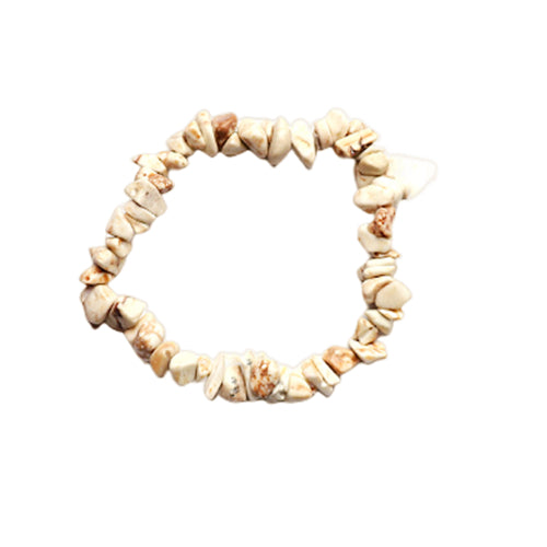 White Turqoise Chip Bracelets