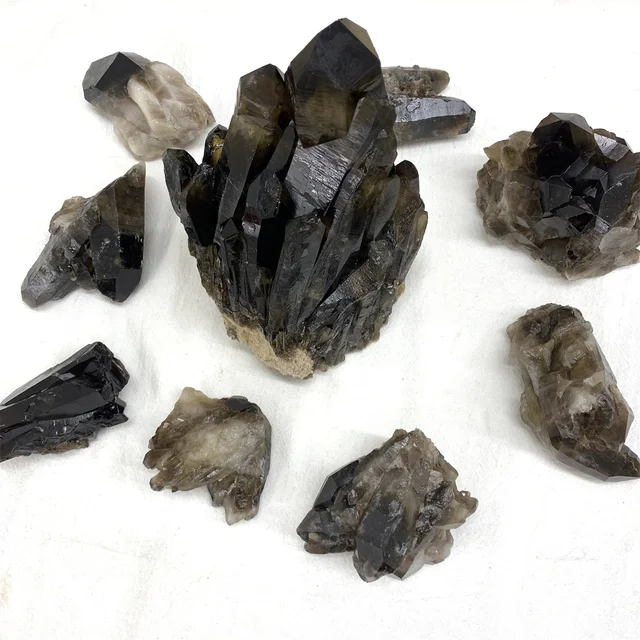 Smoky Quartz Cluster Specimen