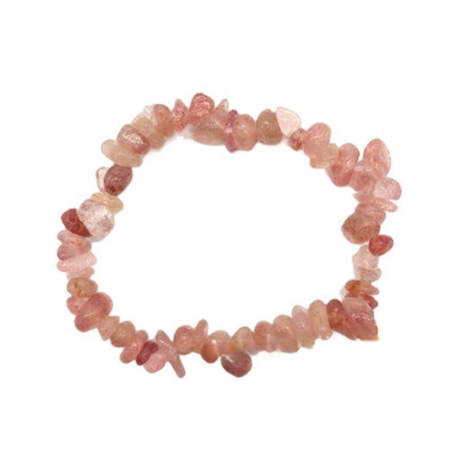 Strawberry Quartz Chip Bracelets