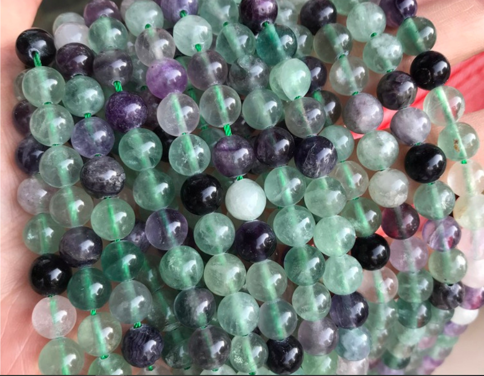 Multi Materials/Sizes of Crystal Bead Strands