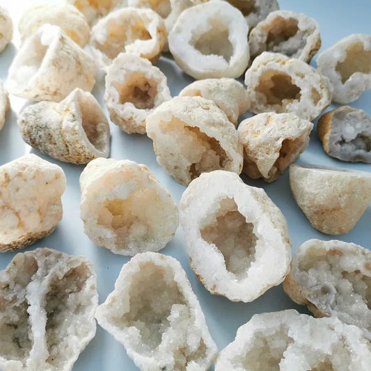 White Agate Geode Specimen